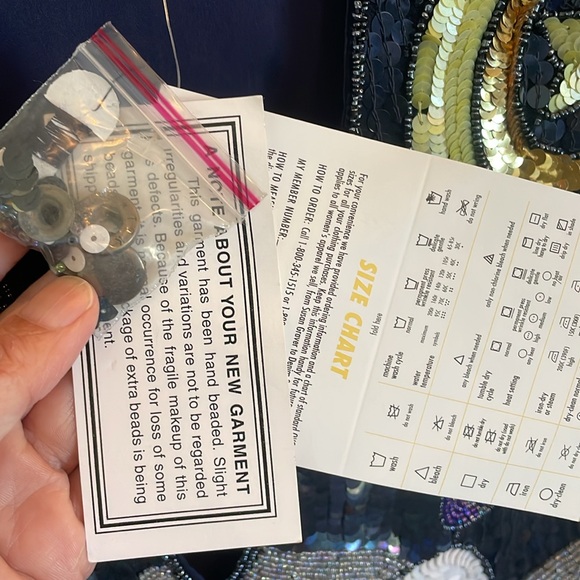 The Quacker factory vintage 90s Halloween sequin vest ghosts pumpkins size M NWT - Picture 8 of 11